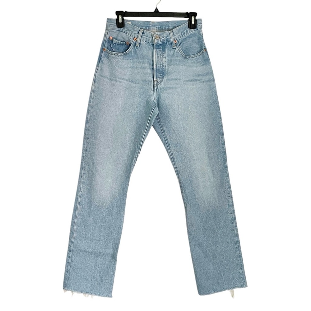Levi's 501 Raw Hem Wedgie Straight Jeans